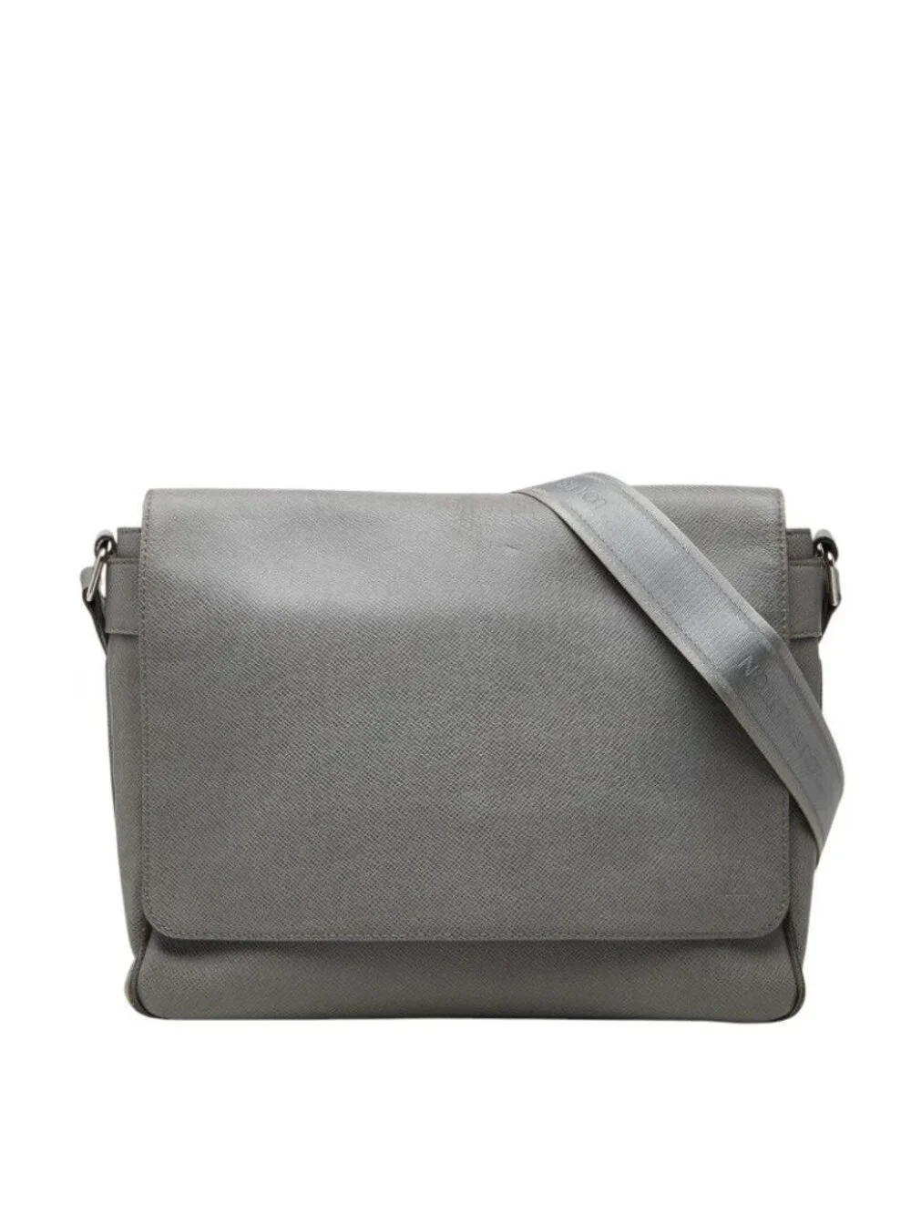 Louis Vuitton Taiga Roman MM Shoulder Bag Glacier Gray Leather
